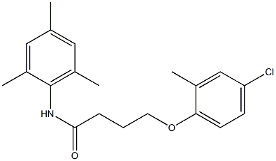 4-(4-chloro-2-methylphenoxy)-N-(2,4,6-trimethylphenyl)butanamide Struktur