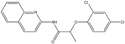 2-(2,4-dichlorophenoxy)-N-quinolin-2-ylpropanamide Struktur