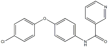 N-[4-(4-chlorophenoxy)phenyl]pyridine-3-carboxamide Struktur