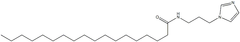 N-(3-imidazol-1-ylpropyl)octadecanamide Struktur