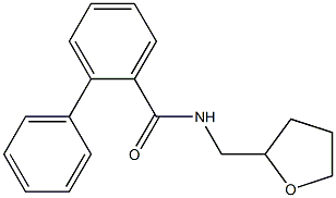 N-(oxolan-2-ylmethyl)-2-phenylbenzamide Struktur