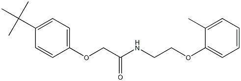 2-(4-tert-butylphenoxy)-N-[2-(2-methylphenoxy)ethyl]acetamide Struktur