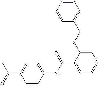 N-(4-acetylphenyl)-2-benzylsulfanylbenzamide Struktur