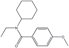 N-cyclohexyl-N-ethyl-4-methoxybenzamide Struktur