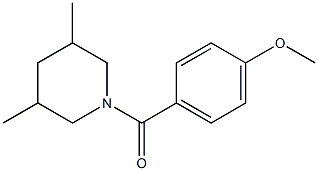 (3,5-dimethylpiperidin-1-yl)-(4-methoxyphenyl)methanone Struktur