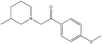 2-(4-methoxyphenyl)-1-(3-methylpiperidin-1-yl)ethanone Struktur