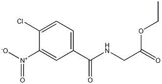 ethyl 2-[(4-chloro-3-nitrobenzoyl)amino]acetate Struktur