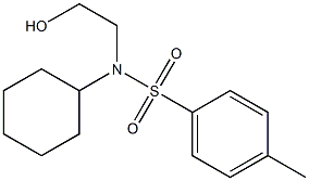 N-cyclohexyl-N-(2-hydroxyethyl)-4-methylbenzenesulfonamide Struktur