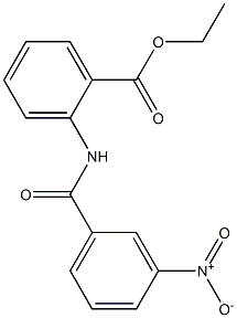 ethyl 2-[(3-nitrobenzoyl)amino]benzoate Struktur