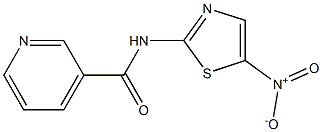 N-(5-nitro-1,3-thiazol-2-yl)pyridine-3-carboxamide Struktur