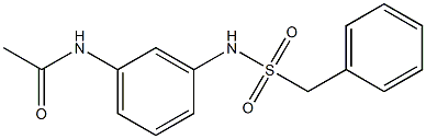 N-[3-(benzylsulfonylamino)phenyl]acetamide Struktur