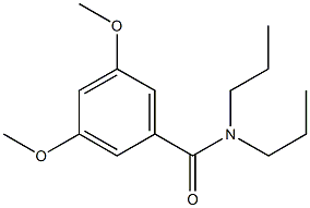 3,5-dimethoxy-N,N-dipropylbenzamide Struktur