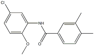 N-(5-chloro-2-methoxyphenyl)-3,4-dimethylbenzamide Struktur