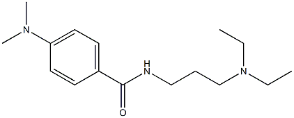 N-[3-(diethylamino)propyl]-4-(dimethylamino)benzamide Struktur