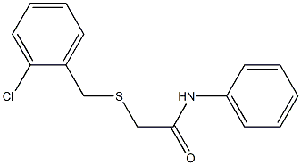 2-[(2-chlorophenyl)methylsulfanyl]-N-phenylacetamide Struktur