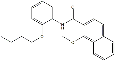 N-(2-butoxyphenyl)-1-methoxynaphthalene-2-carboxamide Struktur