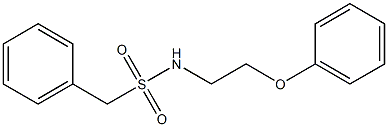 N-(2-phenoxyethyl)-1-phenylmethanesulfonamide Struktur