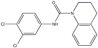 N-(3,4-dichlorophenyl)-3,4-dihydro-2H-quinoline-1-carboxamide Struktur