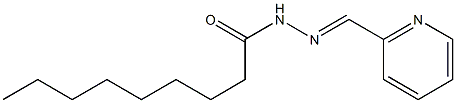 N-[(E)-pyridin-2-ylmethylideneamino]nonanamide Struktur