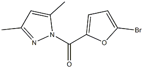 (5-bromofuran-2-yl)-(3,5-dimethylpyrazol-1-yl)methanone Struktur