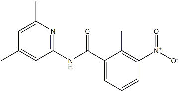 N-(4,6-dimethylpyridin-2-yl)-2-methyl-3-nitrobenzamide Struktur