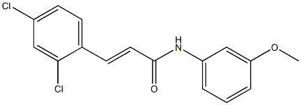 (E)-3-(2,4-dichlorophenyl)-N-(3-methoxyphenyl)prop-2-enamide Struktur