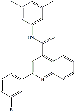 2-(3-bromophenyl)-N-(3,5-dimethylphenyl)quinoline-4-carboxamide Struktur