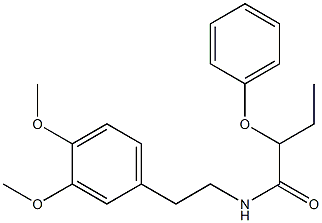 N-[2-(3,4-dimethoxyphenyl)ethyl]-2-phenoxybutanamide Struktur