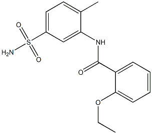 2-ethoxy-N-(2-methyl-5-sulfamoylphenyl)benzamide Struktur