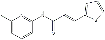 (E)-N-(6-methylpyridin-2-yl)-3-thiophen-2-ylprop-2-enamide Struktur