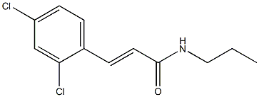 (E)-3-(2,4-dichlorophenyl)-N-propylprop-2-enamide Struktur