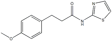 3-(4-methoxyphenyl)-N-(1,3-thiazol-2-yl)propanamide Struktur