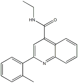 N-ethyl-2-(2-methylphenyl)quinoline-4-carboxamide Struktur