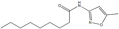 N-(5-methyl-1,2-oxazol-3-yl)nonanamide Struktur