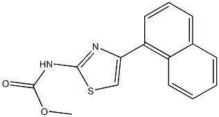 methyl N-(4-naphthalen-1-yl-1,3-thiazol-2-yl)carbamate Struktur