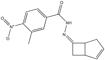 N-[(Z)-7-bicyclo[3.2.0]hept-3-enylideneamino]-3-methyl-4-nitrobenzamide Struktur