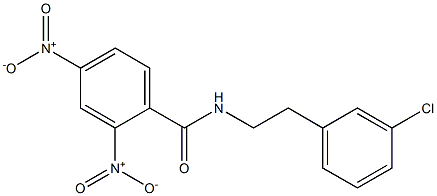 N-[2-(3-chlorophenyl)ethyl]-2,4-dinitrobenzamide Struktur