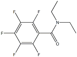 N,N-diethyl-2,3,4,5,6-pentafluorobenzamide Struktur