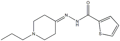 N-[(1-propylpiperidin-4-ylidene)amino]thiophene-2-carboxamide Struktur