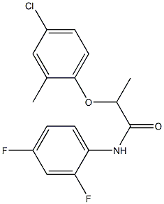 2-(4-chloro-2-methylphenoxy)-N-(2,4-difluorophenyl)propanamide Struktur