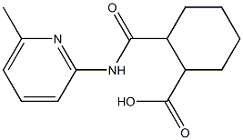 2-[(6-methylpyridin-2-yl)carbamoyl]cyclohexane-1-carboxylic acid Struktur