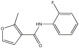 N-(2-fluorophenyl)-2-methylfuran-3-carboxamide Struktur