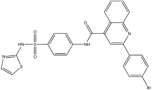 2-(4-bromophenyl)-N-[4-(1,3-thiazol-2-ylsulfamoyl)phenyl]quinoline-4-carboxamide Struktur