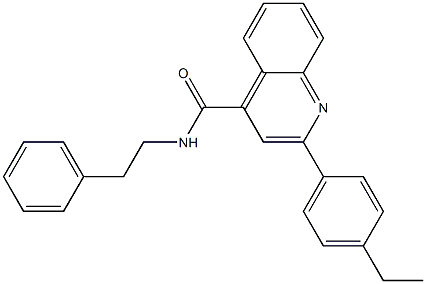 2-(4-ethylphenyl)-N-(2-phenylethyl)quinoline-4-carboxamide Struktur