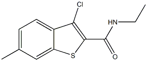 3-chloro-N-ethyl-6-methyl-1-benzothiophene-2-carboxamide Struktur