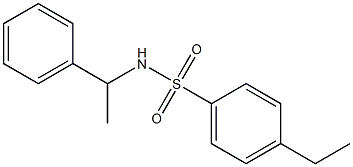 4-ethyl-N-(1-phenylethyl)benzenesulfonamide Struktur