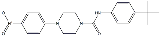 N-(4-tert-butylphenyl)-4-(4-nitrophenyl)piperazine-1-carboxamide Struktur