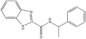 N-(1-phenylethyl)-1H-benzimidazole-2-carboxamide Struktur