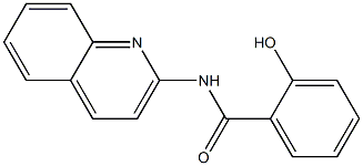 2-hydroxy-N-quinolin-2-ylbenzamide Struktur