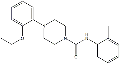 4-(2-ethoxyphenyl)-N-(2-methylphenyl)piperazine-1-carboxamide Struktur